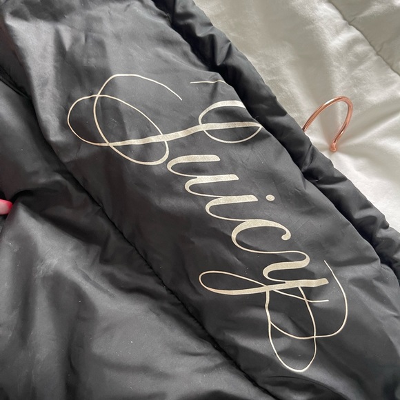 Vintage Black Juicy Couture Puffer Coat - Picture 3 of 8